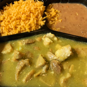 Chile Verde de Puerco Family Platter