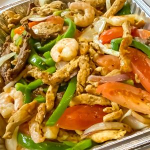 Mar y Tierra Fajitas Platter