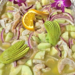 Shrimp Aguachile Platter